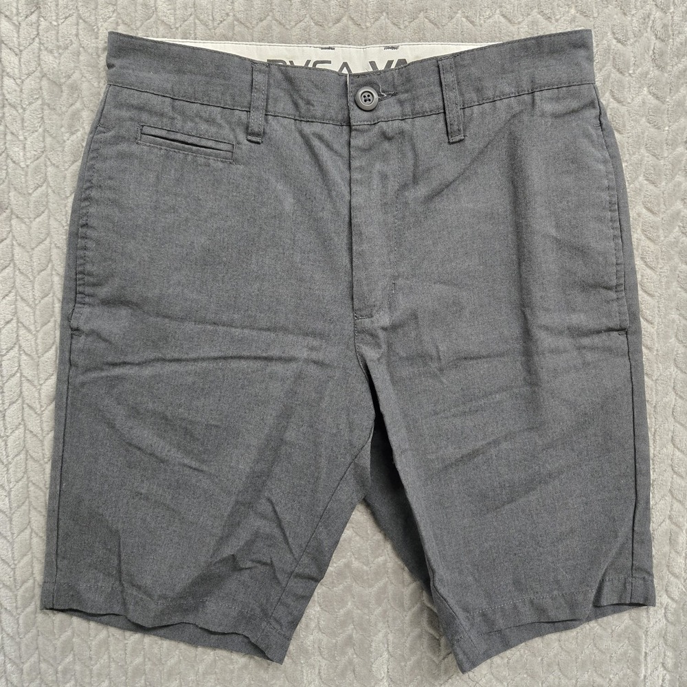 RVCA Shorts Mens 30 Marrow Short‎ III Slim Chino Casual Summer Lightweight Gray